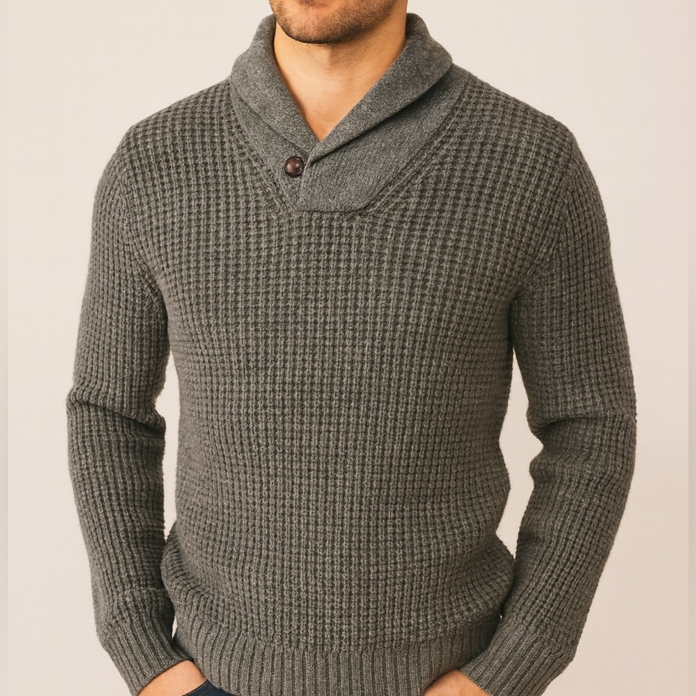 Brooks Brothers Grey Cowl Neck Sweater